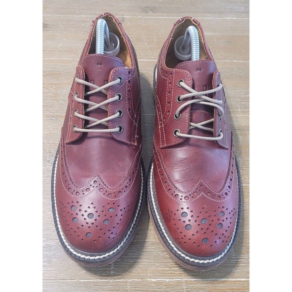 Aldo Mr. B's Men's Leather Brogue Shoes Size 43 US 10 Brick Wing Tip Adamis $150